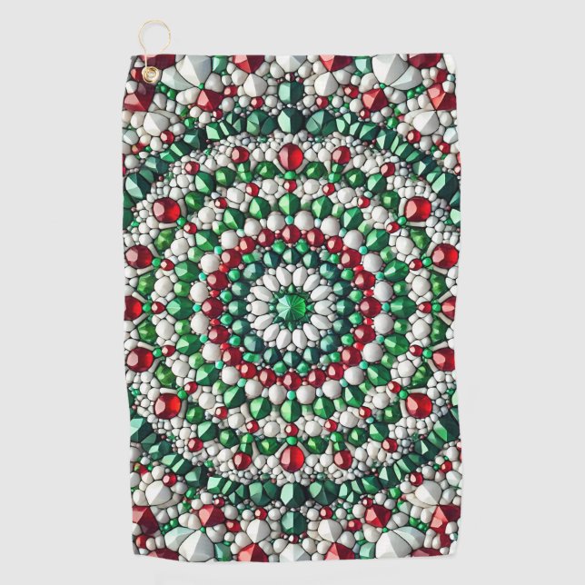 Golfhandtuch mit italienischen Farben (Vorderseite)