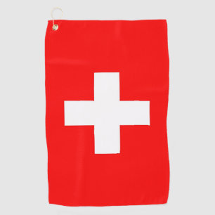 Golfhandtuch mit Schweizer Flagge
