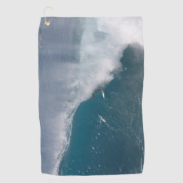 Golfhandtuch mit Surfbrett