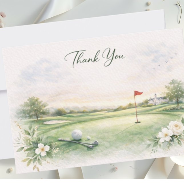 GOLFHOCHZEIT Danke Karte (Von Creator hochgeladen)