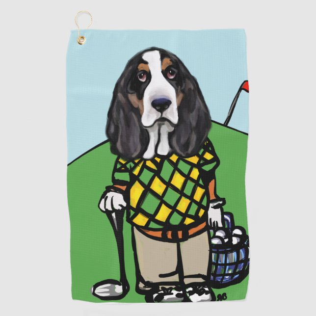 GOLFHUND GOLFHANDTUCH (Vorderseite)