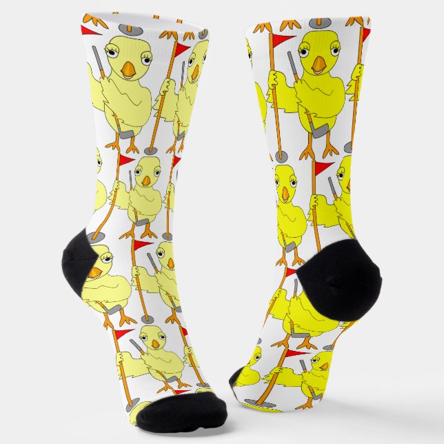 Golfing Chick Socken (Gewinkelt)