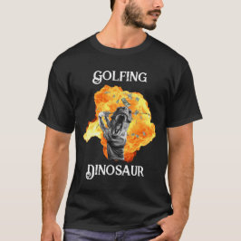 Golfing Dinosaur - Golf T - Shirt
