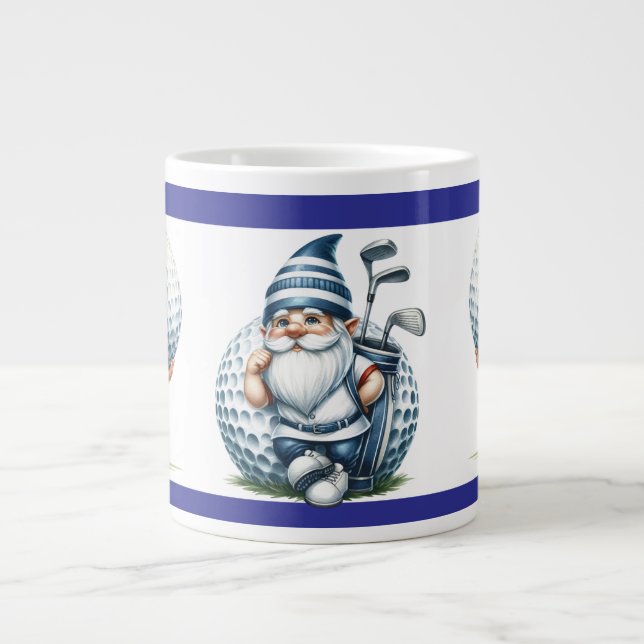 Golfing Gnomes Giant Coffee Mug Jumbo-Tasse (Vorderseite)