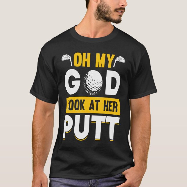Golfing Golf Player Coach Golfer  7 T-Shirt (Vorderseite)
