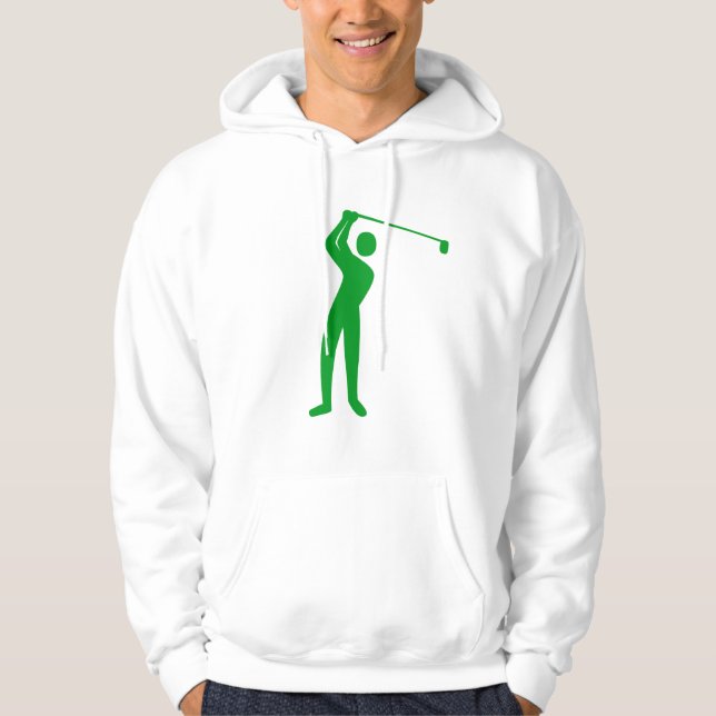 Golfing - grüne Rasenflächen Hoodie (Vorderseite)