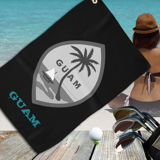 Golfing Guam & Guamaian Wappen / Flagge Golfhandtuch (Von Creator hochgeladen)