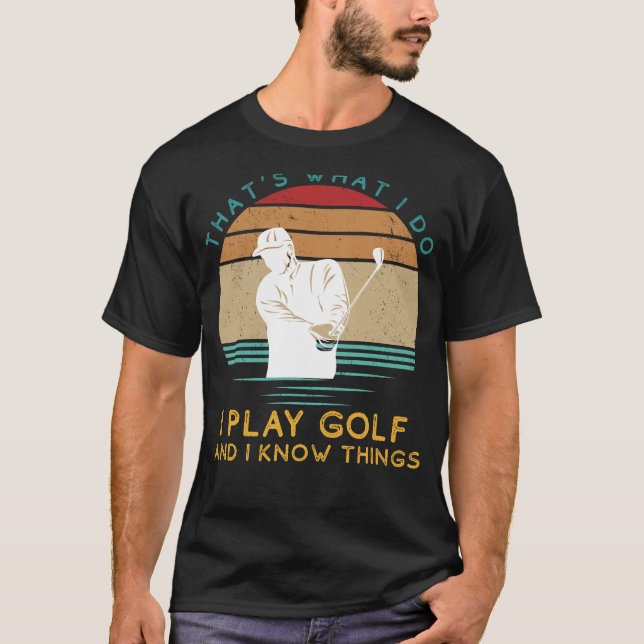 Golfing Guru: Swings & Witty Insights Fun T-Shirt  (Vorderseite)