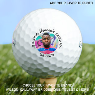 Golfing Heaven's Fairway Golf Lover Foto Memorial Golfball