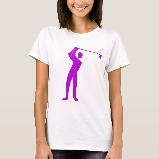 Golfing - Lila T-Shirt (Vorderseite)