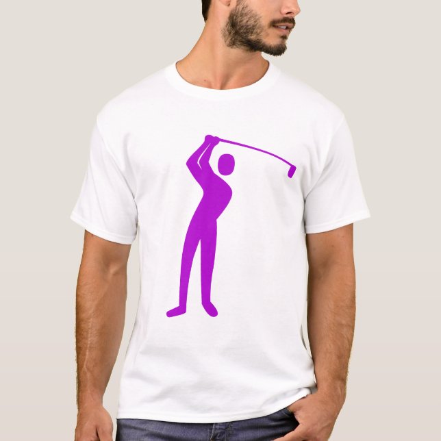 Golfing - Lila T-Shirt (Vorderseite)