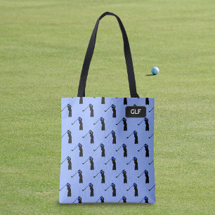 Golfing Pattern - Spieler und Treiber - Initialen 
