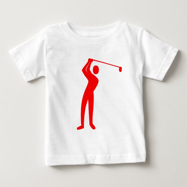 Golfing - Rot Baby T-shirt (Vorderseite)