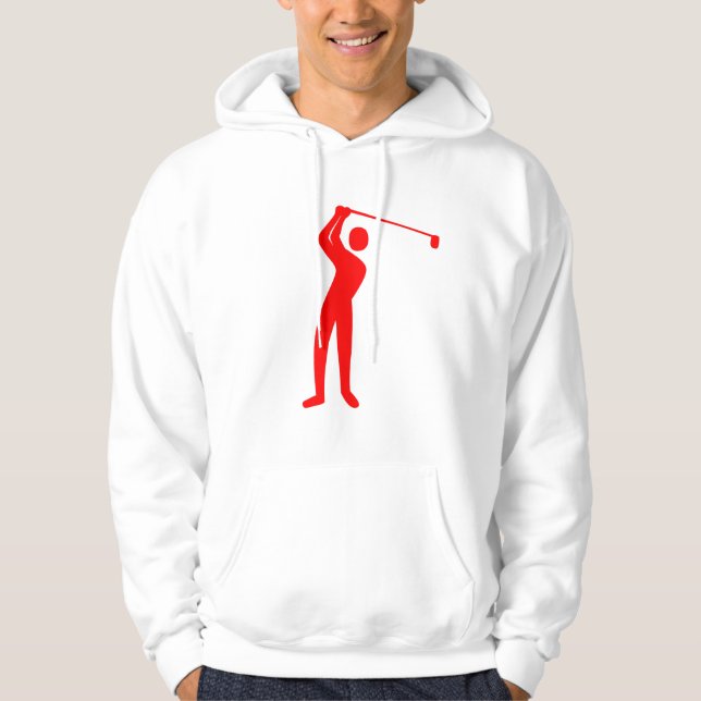 Golfing - Rot Hoodie (Vorderseite)