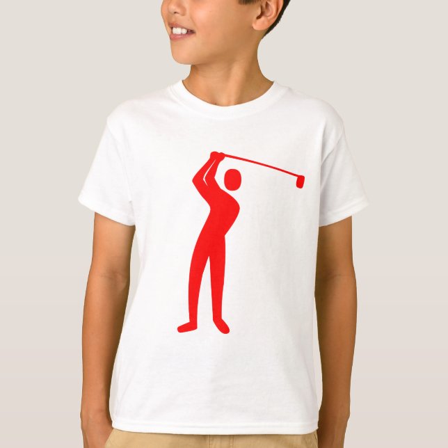 Golfing - Rot T-Shirt (Vorderseite)