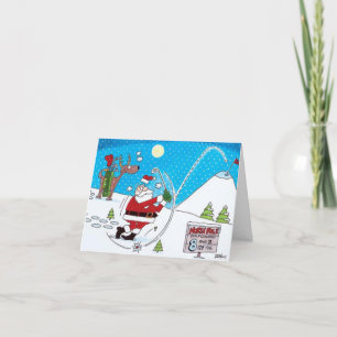 **GOLFING SANTA** SAGT NUR DIE CHRISTMAS & DAS NEU FEIERTAGSKARTE