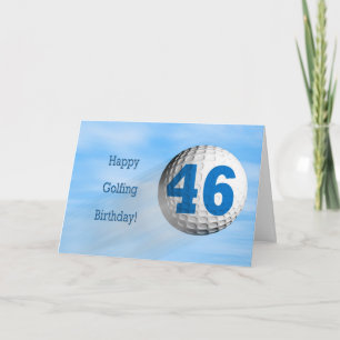 Golfkarte zum 46. Geburtstag Karte