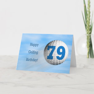 Golfkarte zum 79. Geburtstag Karte