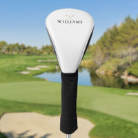 Golfklubs mit personalisiertem Black and Gold-Name