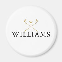 Golfklubs mit personalisiertem Black and Gold-Name