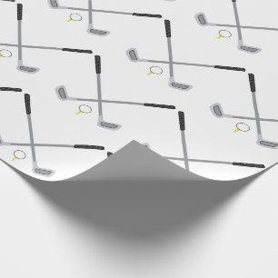 Golfklubs und Ball Geschenkpapier