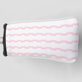 Golfkopfabdeckung Rosa & Weiß gestreift Golf Headcover