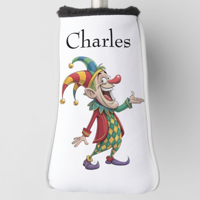 Golfkopfabdeckung Süßer Clown Golf Headcover (Rotieren 90)