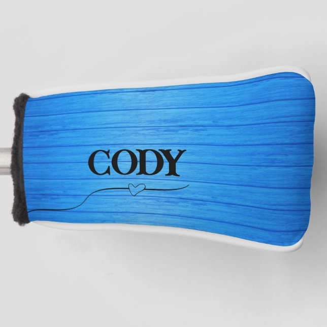Golfkopfschutz Blau Golf Headcover (Vorderseite)