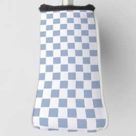 Golfkopfschutz Blau-Weiß Kariert Quadratisch Golf Headcover