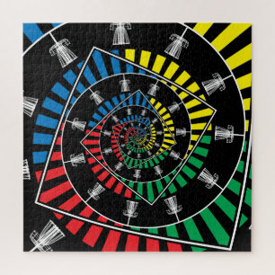 Golfkörbe mit unendlicher Festplatte Puzzle