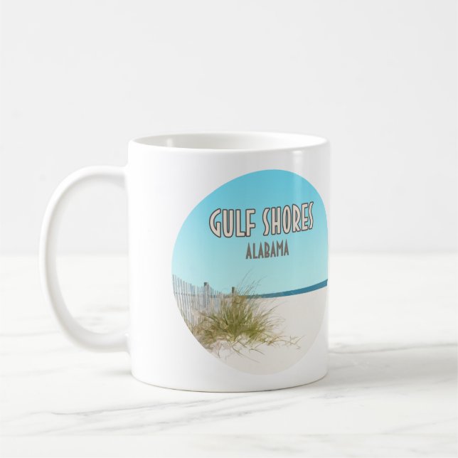 Golfküste Alabama Beach Kaffeetasse (Links)