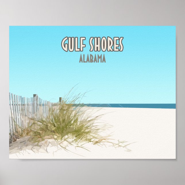 Golfküste Alabama Beach Poster (Vorne)