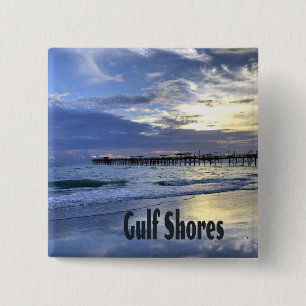 Golfküste Alabama Beach Sunrise Pier Button