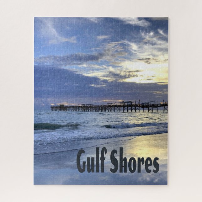 Golfküste Alabama Beach Sunrise Pier Puzzle (Vertikal)