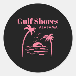 Golfküste Alabama Ferienhäuser Runder Aufkleber