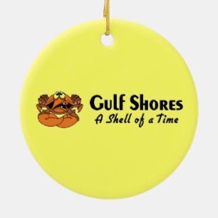 Golfküste Alabama-Krabbe Keramikornament