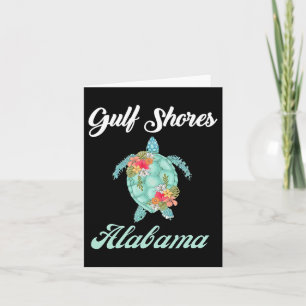 Golfküste Alabama Meeresschildkröte Familienurlaub Karte
