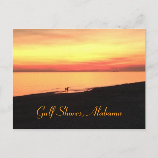 Golfküste Alabama Postkarte (Vorderseite)