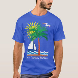 Golfküste Alabama Sailboat and Sun Fun T-Shirt