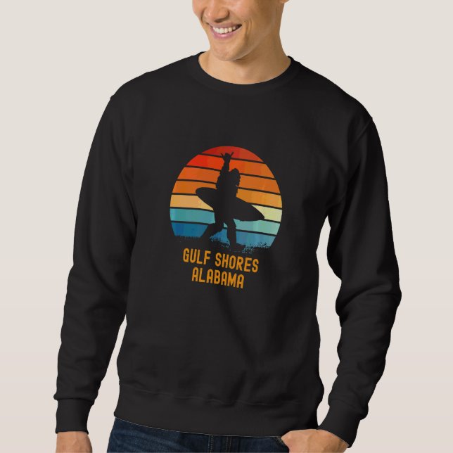 Golfküste Alabama Sasquatch Souvenir Sweatshirt (Vorderseite)