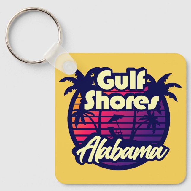 Golfküste Alabama Schlüsselanhänger (Vorderseite)