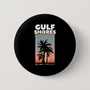 Golfküste - Alabama Summer Palm Vacation Usa Button