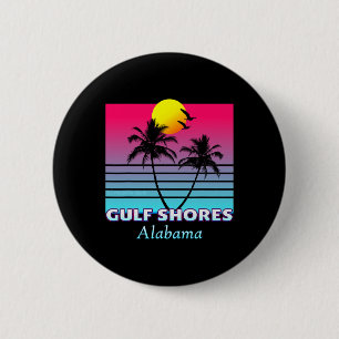 Golfküste Alabama Urlaub Geschenk Button