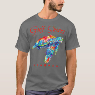 Golfküste Alabama Wasserfarbenschildkröte1 T-Shirt