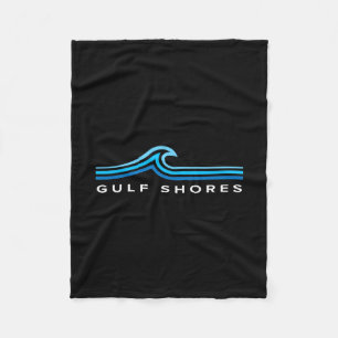 Golfküste Alabama Wellen Vintage Herren Damen Jung Fleecedecke