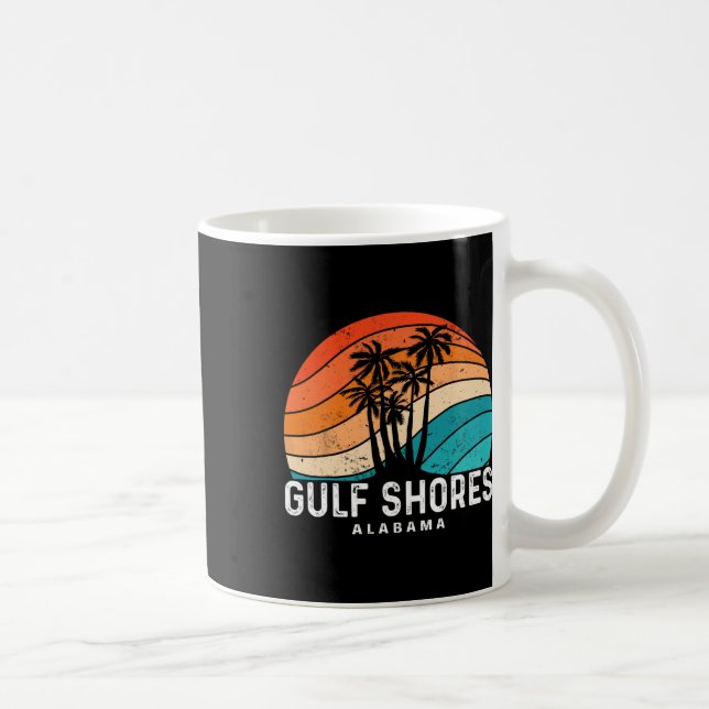 Golfküste Alabyma Palm Tree Beach Souvenir Kaffeetasse (Rechts)