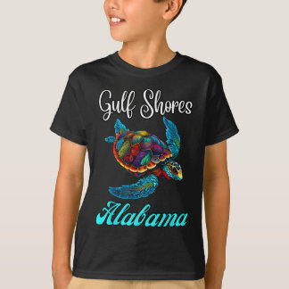 Golfküste Alabyma Sea Turtle Family Vacation Mat T-Shirt