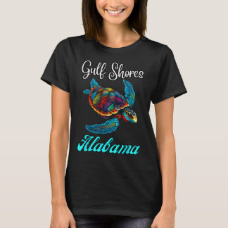 Golfküste Alabyma Sea Turtle Family Vacation Mat T-Shirt