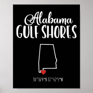 Golfküste Alabyma Urlaub Zielort Poster