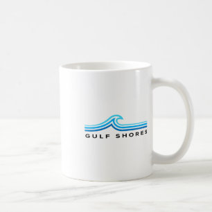 Golfküste Alama Souvenir Wellen Vintage Herren Dam Kaffeetasse